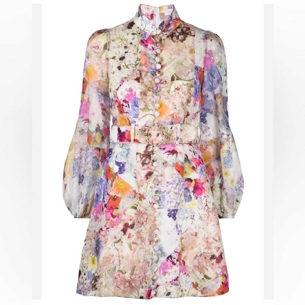 Zimmermann Prima Belted Mini Dress